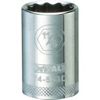 DEWALT 12-Point 1/2 IN Drive Socket, SAE, DWMT74563OSP, 11/16 IN