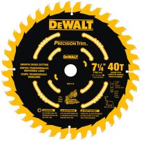 DEWALT Cordless Miter Saw Blade 7-1/4 IN 40T, DW7114PT