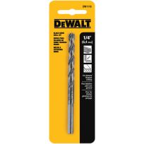 DEWALT Black Oxide Drill Bit, DW1116  G, 1/4 IN