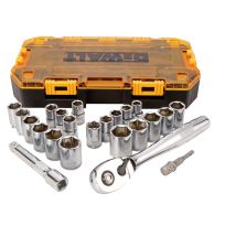 DEWALT 1/2 IN Drive Socket Set, 23-Piece, DWMT73813