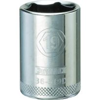 DEWALT 6-Point 1/2 IN Drive Socket, DWMT86519OSP, 19 mm