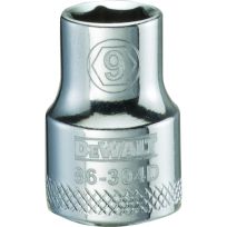 DEWALT 6-Point 3/8 IN Drive Socket, DWMT86304OSP, 9 mm