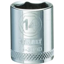 DEWALT 6-Point 3/8 IN Drive Socket, DWMT86309OSP, 14 mm