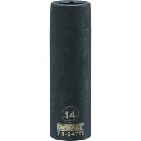 DEWALT 6-Point 1/2 IN Drive Deep Impact Socket, DWMT73947OSP, 14 mm