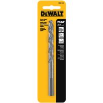 DEWALT Black Oxide Drill Bit, DW1123  G, 23/64 IN