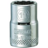 DEWALT 12-Point 3/8 IN Drive Socket, DWMT74515OSP, 11 mm