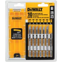 DEWALT T-Shank Jig Saw Blade Set with Case, 10-Piece, DW3741C