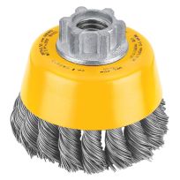 DEWALT Cup Brush - Knotted, 3 IN x 5/8 To 11 IN, DW4910