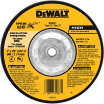 DEWALT High Performance Pipeline Wheel, 7 IN x 1/8 IN x 5/8 IN To 11, DW8437