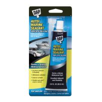 DAP 100% Silicone Auto/Marine Sealant, 7079800756, Clear, 2.8 OZ