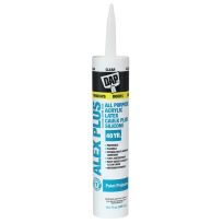 DAP Alex Plus All Purpose Acrylic Latex Caulk Plus Silicone, 7079818156, Clear, 10.1 OZ