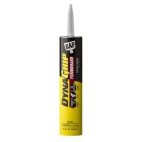 DAP DynaGrip Foamboard Construction Adhesive, 7079827519, White, 10.3 OZ