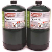 Coleman® Propane Fuel Pressurized Cylinder, Disposable, 2-Pack, 332423, 16.4 OZ