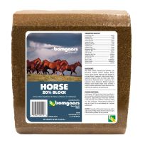 Bomgaars Feeds 20% Horse Block, B7200, 25 LB Block