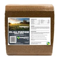 Bomgaars Feeds 4% All Purpose Mineral Block, B7201, 40 LB Block