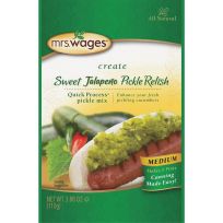 mrs.wages® Jalapeno Medium Heat Pickle Relish Mix, W665-J7425, 3.88 OZ