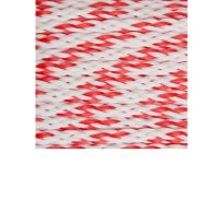 Shoreline Marine Polypropylene Anchor Line, White / Red, 59122, 1/4 IN x 50 FT