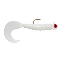 Apex Rigged Grubs Jig, 1/4 OZ, White, 638502