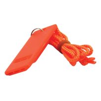 Shoreline Marine Flat Safety Whistle with Lanyard, 52285