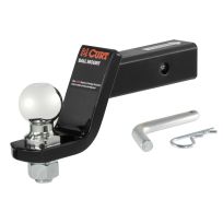 CURT® Loaded Ball Mount with 2-5/16 Inch Ball (2 Inch Shank, 7,500 LB, 4 Inch Drop), 45042