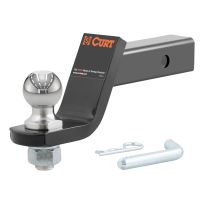 CURT® Loaded Ball Mount with 2 Inch Ball (2 Inch Shank, 7,500 LB, 4 Inch Drop), 45056