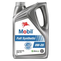 Mobil™ Full Synthetic Motor Oil, 0W-20, 125200, 5 Quart