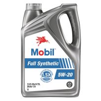 Mobil™ Full Synthetic Motor Oil, 5W-20, 125199, 5 Quart