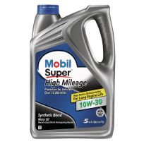 Mobil Super™ Hi-Milage Motor Oil, 10W-30, 120774, 5 Quart