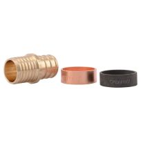 SharkBite PEX Barb Brass Polybutylene Coupling Fitting, 3/4 IN, UC4016LFA