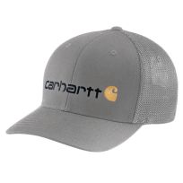 Carhartt Men's RUGGED FLEX® Fitted Canvas Mesh-Back Logo Graphic Cap