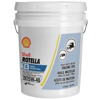 Shell ROTELOLA® T4 Triple Protection Heavy Duty Diesel Engine Oil, 15W-40, 550045128, 5 Gallon