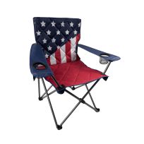 BLACK SIERRA EQUIPMENT® Old Glory XL Padded Partriotic Chair, PQACH-006-FLG