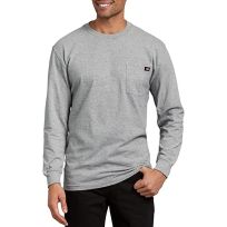 Dickies Men's Long Sleeve Heavyweight Crew Neck T-Shirt