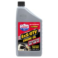 LUCAS® Semi-Synthetic SAE 10W-40 SXS Engine Oil, 11196, 1 Quart