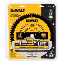 DEWALT Finish Saw Blade, 60T, 12 IN, DWA11260