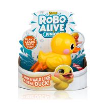 Zuru Robo Alive Junior Little Duck and Fish Pack Battery-Powered Bath Toy (Assorted), 25257