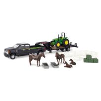 ERTL REPLICA 1:32 JOHN DEERE 5075E Tractor Hauling Set, 47434