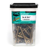 BIG TIMBER® Bronze Star Drive Flat Head T-30 Self-Drilling Screw, 153-Count Bucket, 5FHD14314, #14 x 3-1/4 IN