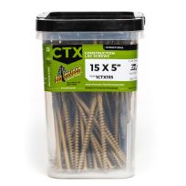 BIG TIMBER® Bronze T-30 Lag Screw, 100-Count Bucket, CTX155-100, #15 x 5 IN