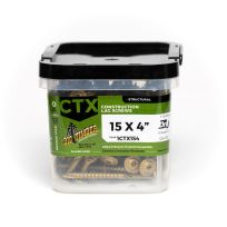 BIG TIMBER® Bronze T-30 Lag Screw, 25-Count Bucket, CTX154-25, #15 x 4 IN