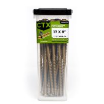 BIG TIMBER® Bronze T-40 Lag Screw, 25-Count Bucket, CTX178-25, #17 x 8 IN