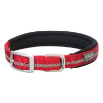 TERRAIN D.O.G. Reflective Neoprene Lined Collar, 07007-12-13-03, Red, 3/4 IN x 13 IN