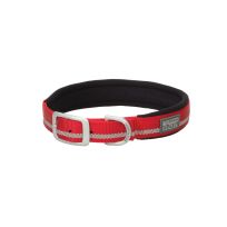 TERRAIN D.O.G. Reflective Neoprene Lined Collar, 07007-16-19-03, Red, 1 IN x 19 IN