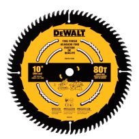 DEWALT 80T Fine Finish Saw Blade, DWA11080, 10 IN