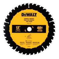 DEWALT 12 IN, 40T General Purpose Saw Blade, DWA11240, 12 IN