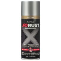 Easycare X-ORUST Paint + Primer in One Gloss Enamel, XOP10-AER, Aluminum, 12 OZ