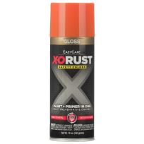 Easycare X-ORUST Paint + Primer in One Gloss Enamel, XOP27-AER, Safety Orange, 12 OZ