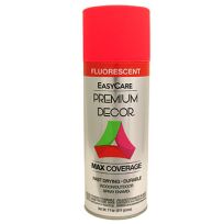 Easycare Premium Decor Red Flourescent Paint, PDFL2-AER, 11 OZ