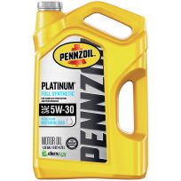 PENNZOIL® Motor Oil Platinum Full Synthetic SAE 5W-30, 550046126, 5 Quart