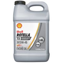 Shell ROTELOLA® T5 Synthetic Blend Technology SAE 15W-40 Engine Oil, 550046213, 2.5 Gallon